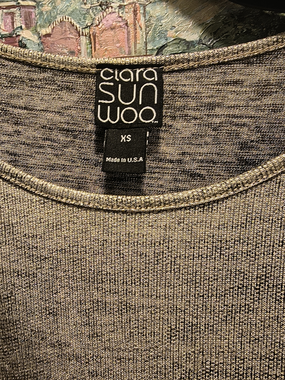 CLARA SUNWOO Set Heather Gray Crew Neck Sweater